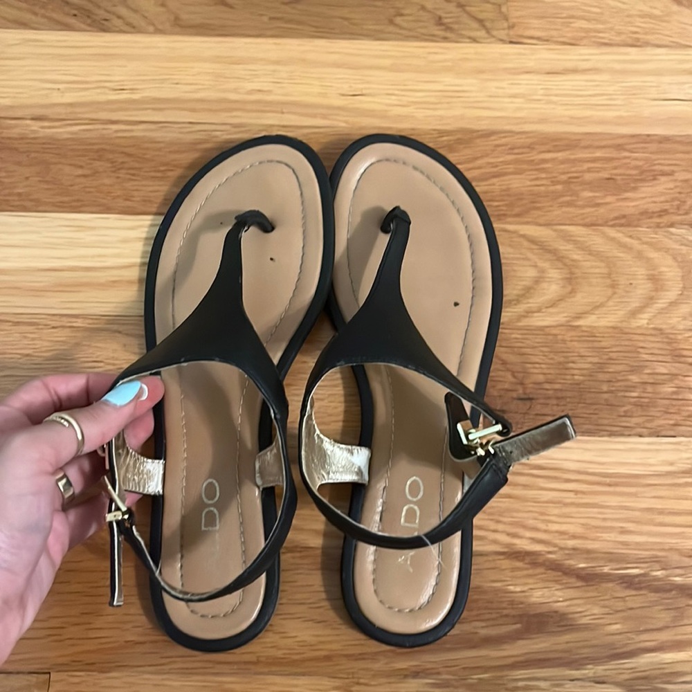 Aldo black sandals